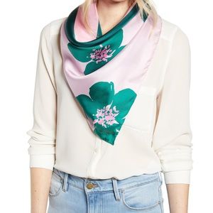 Kate Spade New York Grand Flora Square Silk Scarf
